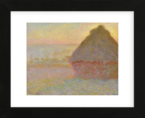 Grainstack (Sunset), 1891  (Framed) -  Claude Monet - McGaw Graphics