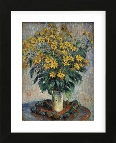 Jerusalem Artichoke Flowers, 1880 (Framed) -  Claude Monet - McGaw Graphics