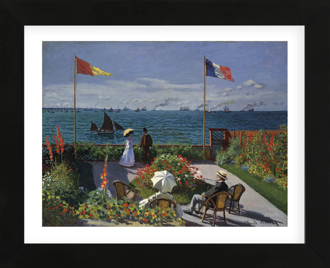 Jardin a_ Sainte-Adresse, 1866/1867 (Framed) | McGaw Graphics