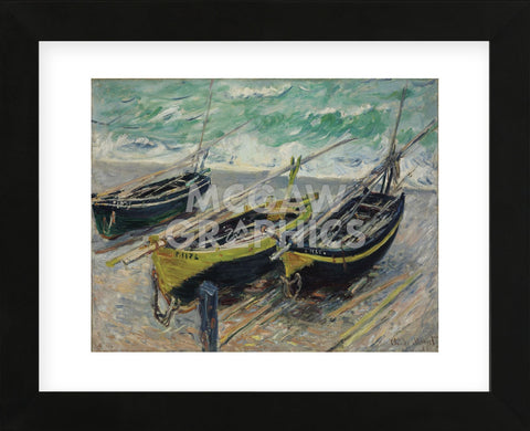 Three Fishing Boats, 1886 (Framed) -  Claude Monet - McGaw Graphics