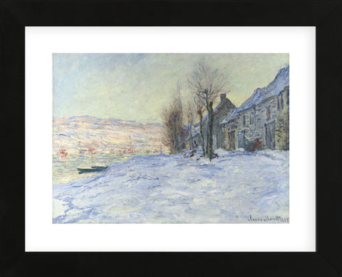 Lavacourt, under Snow, ca. 1878-1881 (Framed) -  Claude Monet - McGaw Graphics