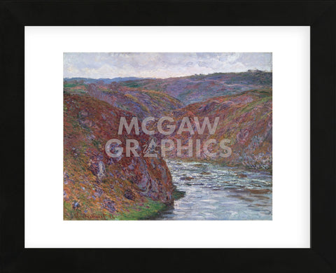 Valley of the Creuse (Gray Day), 1889 (Framed) -  Claude Monet - McGaw Graphics