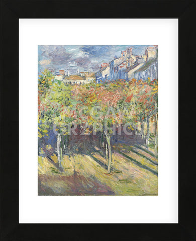Les Tilleuls a_ Poissy, 1882 (Framed) -  Claude Monet - McGaw Graphics
