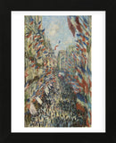 The Rue Montorgueil in Paris Celebration of June 30, 1878 (Framed) -  Claude Monet - McGaw Graphics