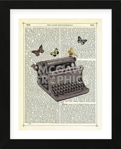 Typewriter (Framed) -  Marion McConaghie - McGaw Graphics