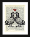 Pigeons in Love (Framed) -  Marion McConaghie - McGaw Graphics