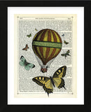 Butterflies & Balloon (Framed) -  Marion McConaghie - McGaw Graphics