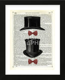 Top Hat & Bow Ties (Framed) -  Marion McConaghie - McGaw Graphics