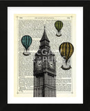 Big Ben & Balloons (Framed) -  Marion McConaghie - McGaw Graphics