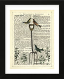 Garden Fork & Birds (Framed) -  Marion McConaghie - McGaw Graphics