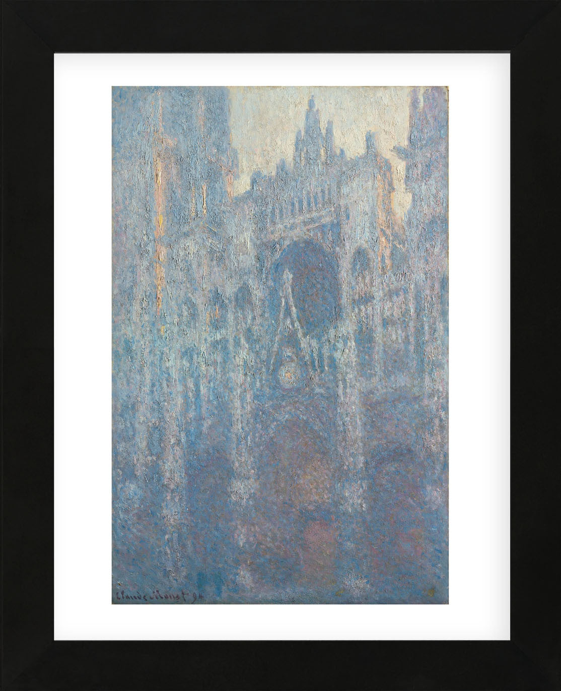 The Portal of Rouen Cathedral in Morning Light, 1894 (Framed