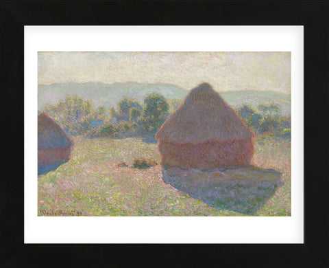 Haystacks, Midday, 1890 (Framed) -  Claude Monet - McGaw Graphics