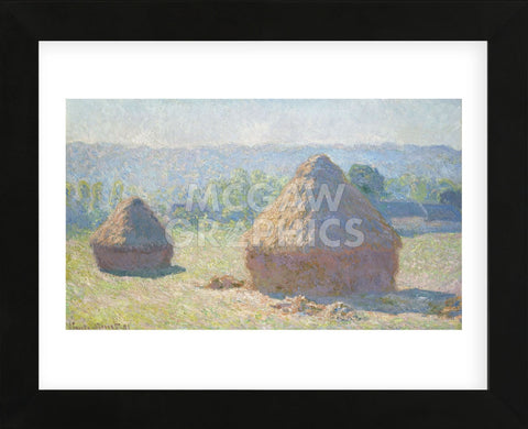 Haystacks, End of Summer, 1891 (Framed) -  Claude Monet - McGaw Graphics