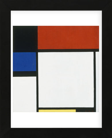 Composition No. III / Fox Trot B with Black, Red, Blue and Yellow, 1929 (Framed) -  Piet Mondrian - McGaw Graphics