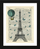 Eiffel Butterflies (Framed) -  Marion McConaghie - McGaw Graphics