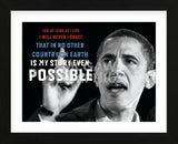 Barack Obama: For As Long As I Live... (Framed) -  Celebrity Photography - McGaw Graphics