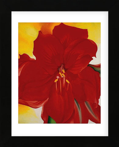 Red Amaryllis, 1937 (Framed) -  Georgia O'Keeffe - McGaw Graphics