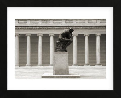 Rodin's Thinker in Profile  (Framed) -  Christian Peacock - McGaw Graphics