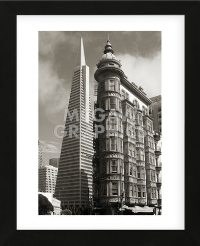San Francisco Iconic Buildings  (Framed) -  Christian Peacock - McGaw Graphics