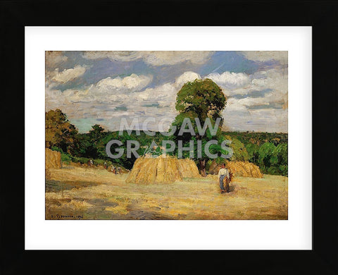 The Harvest, 1876 (Framed) -  Camille Pissarro - McGaw Graphics