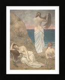 Young Women at the Sea Shore (petite version) (Framed) -  Pierre Puvis de Chavannes - McGaw Graphics