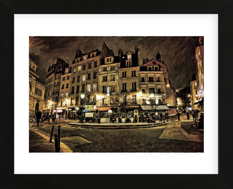 Paris Street Night (Framed) -  Dawne Polis - McGaw Graphics