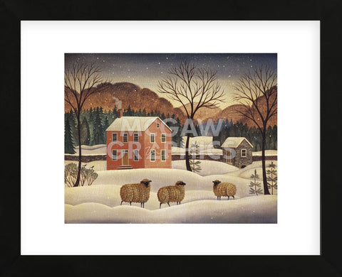 Winter Sheep II (Framed) -  Diane Ulmer Pedersen - McGaw Graphics