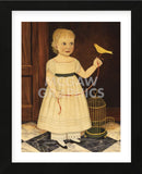 Girl with Bird (Framed) -  Diane Ulmer Pedersen - McGaw Graphics