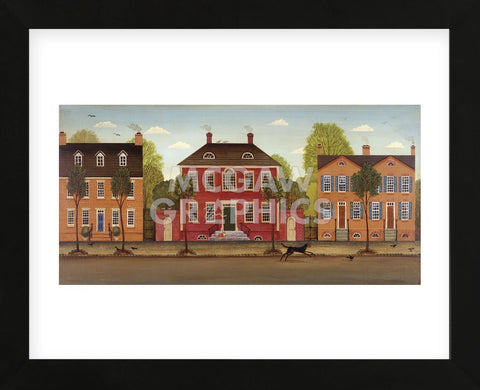 Town Houses I (Framed) -  Diane Ulmer Pedersen - McGaw Graphics