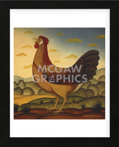 Hen (Framed) -  Diane Ulmer Pedersen - McGaw Graphics