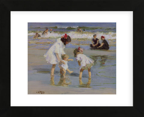 Children Playing at the Seashore (Framed) -  Edward Henry Potthast - McGaw Graphics