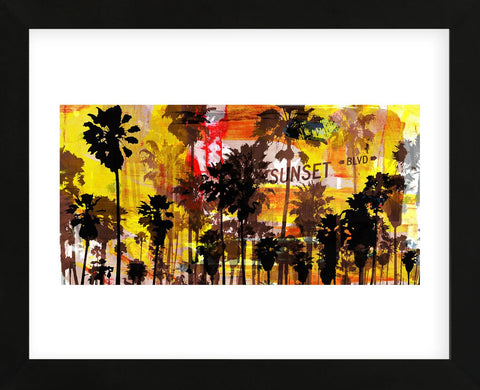 Sunset and Palms 2 (Framed) -  Sven Pfrommer - McGaw Graphics