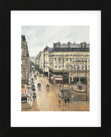 Rue Saint-Honoré in the Afternoon. Effect of Rain, 1897 (Framed) -  Camille Pissarro - McGaw Graphics