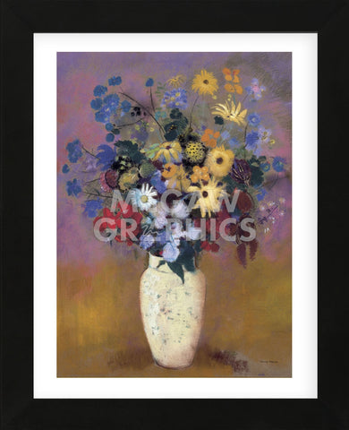 Vase of Flowers, 1914  (Framed) -  Odilon Redon - McGaw Graphics