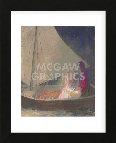 The Barque, c. 1902  (Framed) -  Odilon Redon - McGaw Graphics