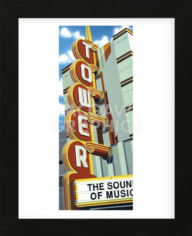 Tower Theater  (Framed) -  Anthony Ross - McGaw Graphics