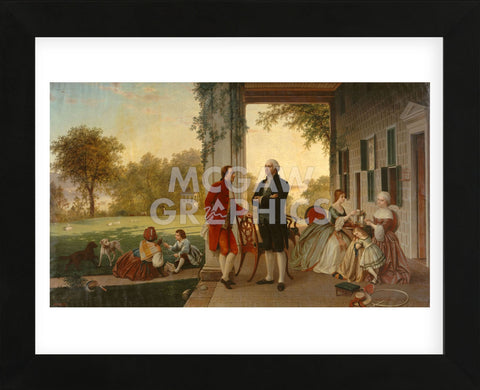 Washington and Lafayette at Mount Vernon, 1784, 1859 (Framed) -  Rossiter & Mignot - McGaw Graphics