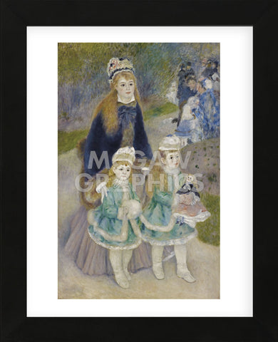 Mother and Children (La Promenade), from 1874 until 1876 (Framed) -  Pierre-Auguste Renoir - McGaw Graphics