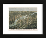 Minneapolis and Saint Anthony, Minnesota, 1867 (Framed) -  A. Ruger - McGaw Graphics