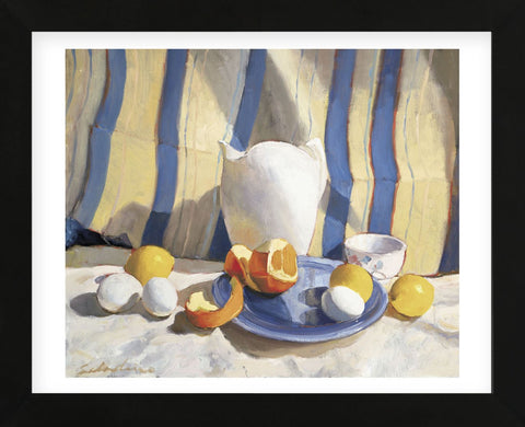 Pitcher with Eggs and Oranges (Framed) -  Tony Saladino - McGaw Graphics