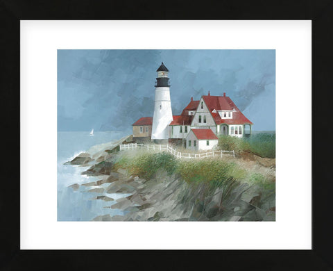 Portland Light, Maine (Framed) -  Albert Swayhoover - McGaw Graphics