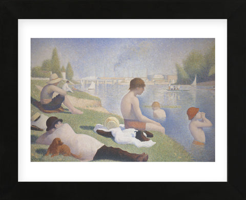 Bathers at Asnieres  (Framed) -  Georges Seurat - McGaw Graphics