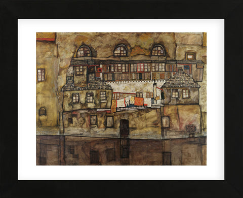 House Wall on the River, 1915 (Framed) -  Egon Schiele - McGaw Graphics