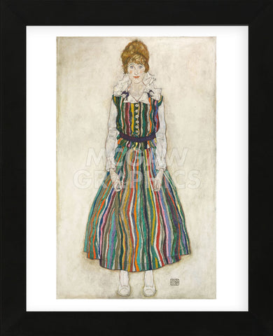 Portrait of Edith (the artist’s wife), 1915 (Framed) -  Egon Schiele - McGaw Graphics