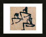 Composition with Three Male Nudes (Framed) -  Egon Schiele - McGaw Graphics