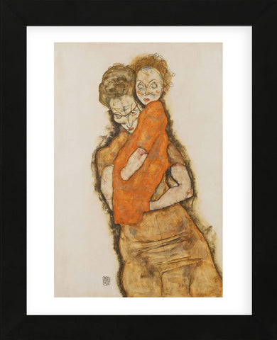 Mother and Child (Framed) -  Egon Schiele - McGaw Graphics