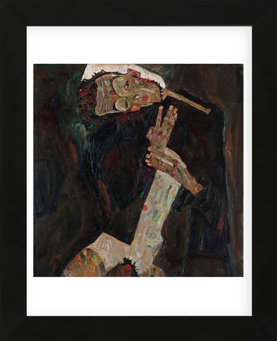 The Lyricist (Framed) -  Egon Schiele - McGaw Graphics