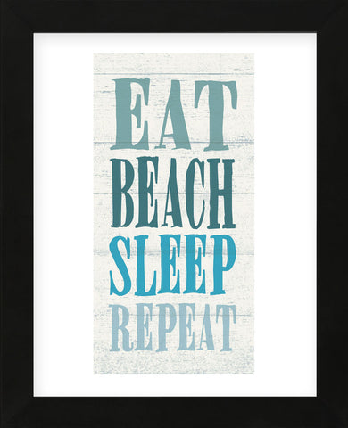 Eat, Beach, Sleep, Repeat (Framed) -  Sparx Studio - McGaw Graphics