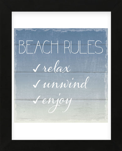 Beach Rules (Framed) -  Sparx Studio - McGaw Graphics