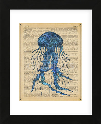 Vintage Jellyfish (Framed) -  Sparx Studio - McGaw Graphics